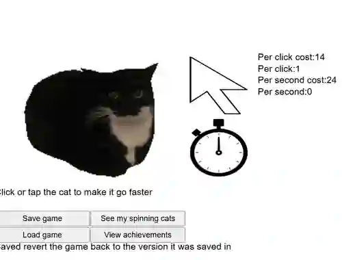 Spill Spinning Cat Clicker online