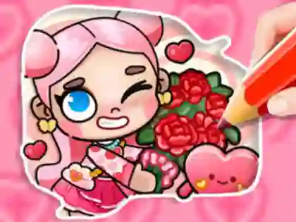 Spill Coloring Book: Avatar Valentine's online