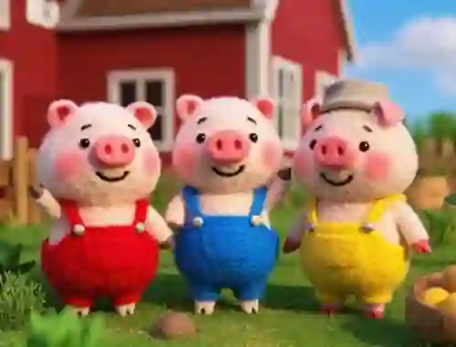 Spill Find The Differences: The 3 Little Pigs online
