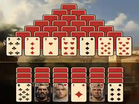 Spill Pyramid Solitaire Ancient Rome online