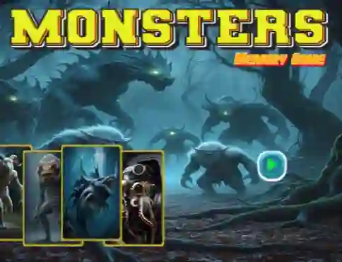 Spill Monsters Memory Game online