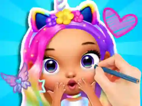 Spill Coloring Book: Fashion Barbie Princess online