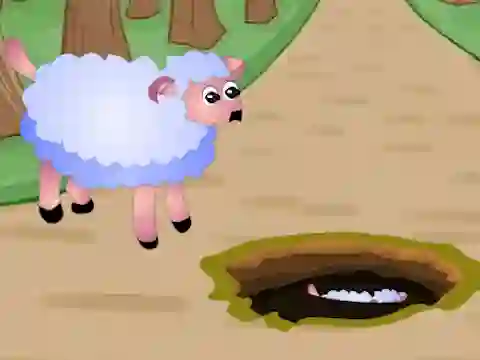 Spill Help Fallen Down Sheep Baby online