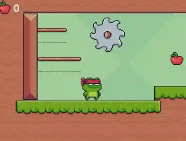 Spill Green Ninja Collects Apples online