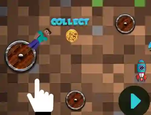 Spill Mineblock Rotate And Fly Adventure online