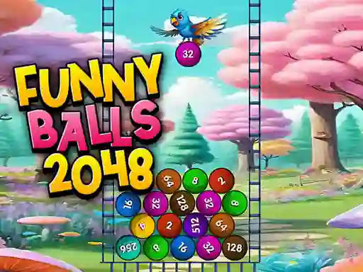 Spill Funny Balls 2048 online