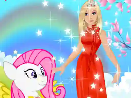 Spill Barbie and Pony Dressup online