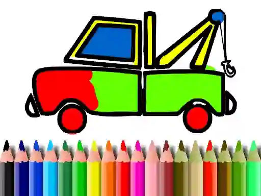 Spill Back To School: Truck Coloring online