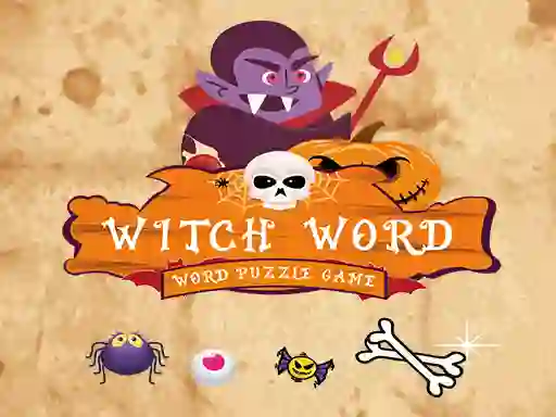 Spill Witch Word Halloween Puzzel Game online