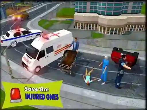 Spill Ambulance Rescue Driver Simulator 2018 online