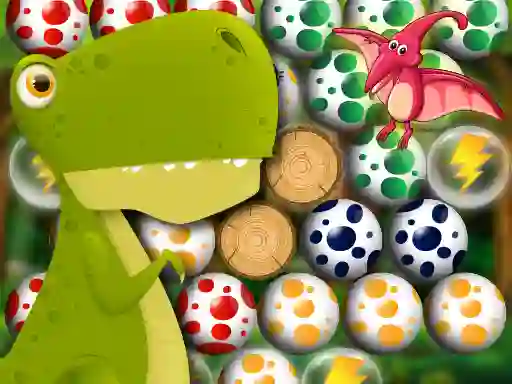 Spill Egg Shooter: Bubble Dinosaur online