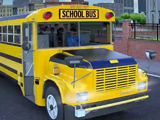 Spill School Bus Game Driving Sim online