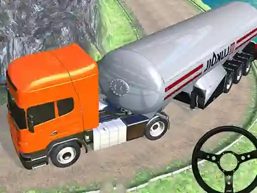 Spill Off road oil tanker transport truck online