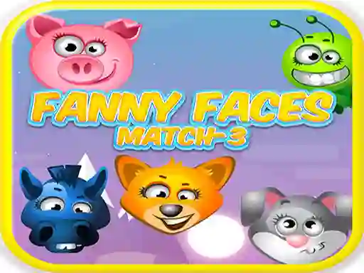 Spill Funny Faces Match-3 online