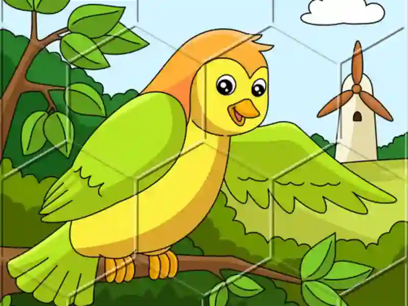 Spill Birds Hex Jigsaw online