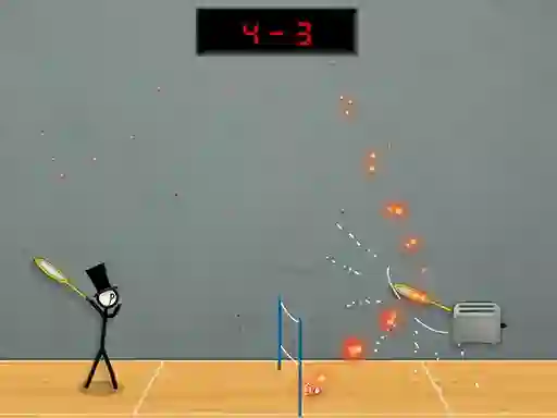 Spill Stick Figure Badminton 3 online