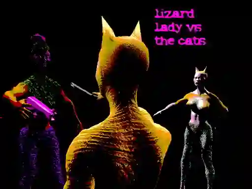 Spill Lizard Lady Vs The Cats online