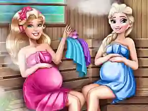 Spill Cute Mommies Pregnant Sauna online