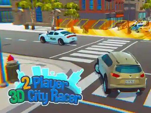 Spill 2 Player 3D City Racer online