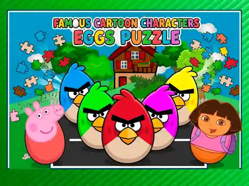 Spill Famous Cartoon Characters Eggs online