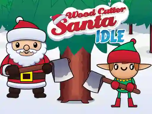 Spill Wood Cutter Santa Idle online