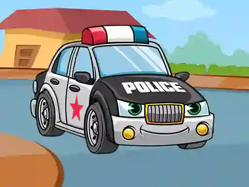 Spill Police Cars Jigsaw online