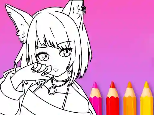 Spill Anime Manga Coloring Book online