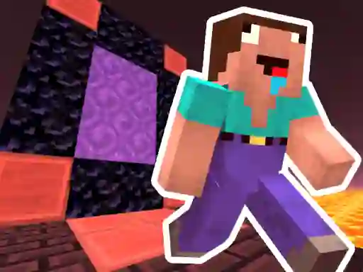 Spill Noob Steve Nether online