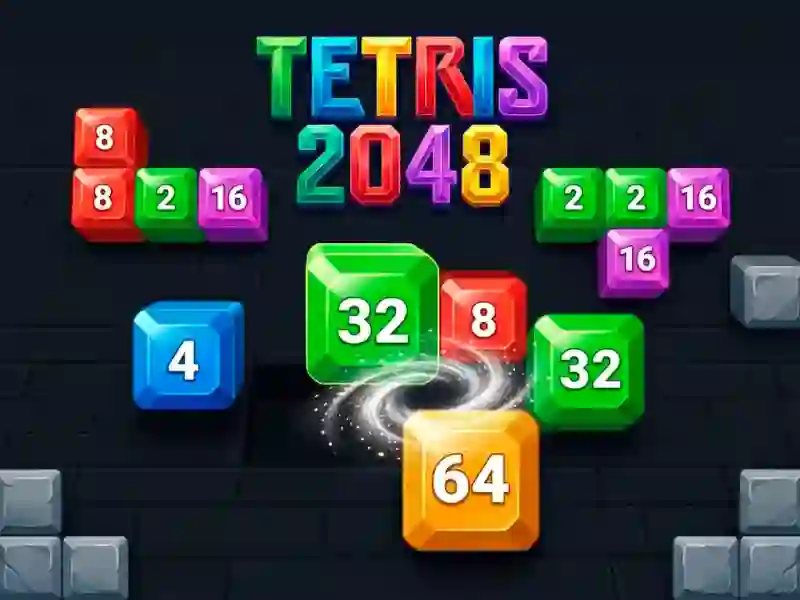 Spill Tetris 2048 online