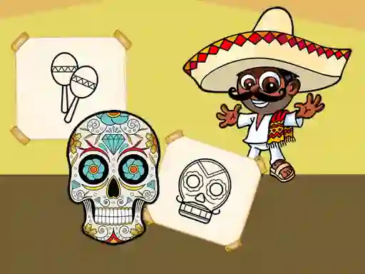 Spill Crazy Mexican Coloring online