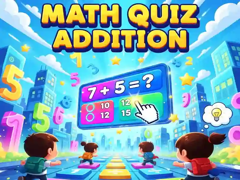 Spill Math Quiz Addition online