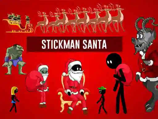 Spill Stickman Santa online