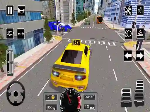 Spill Modern City Taxi Car Simulator online