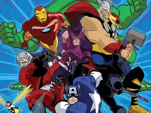 Spill Avengers Coloring online