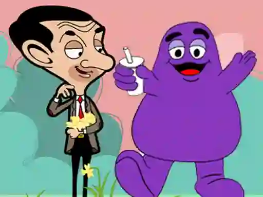 Spill When Mr Bean meet Grimace online