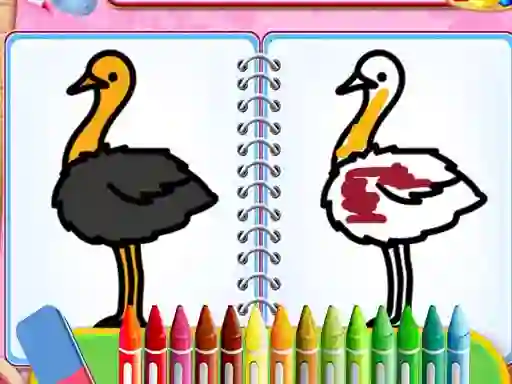 Spill Coloring Birds Game online