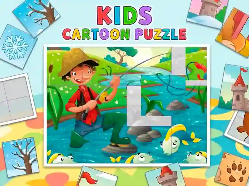Spill Kids Cartoon Puzzle online
