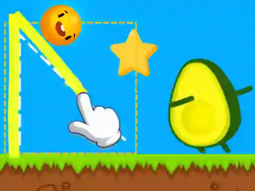 Spill Where's My Avocado Draw Lines online