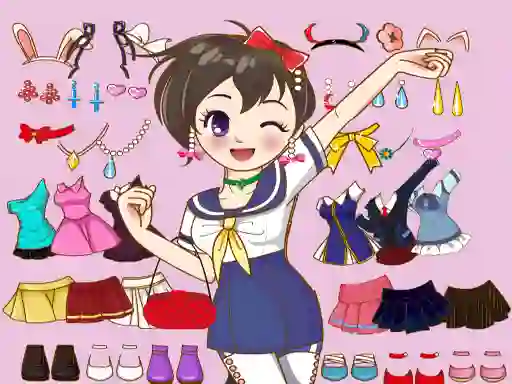Spill Anime Dress Up Mania online