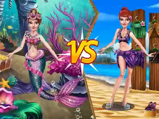 Spill Mermaid vs Princess Outfit online