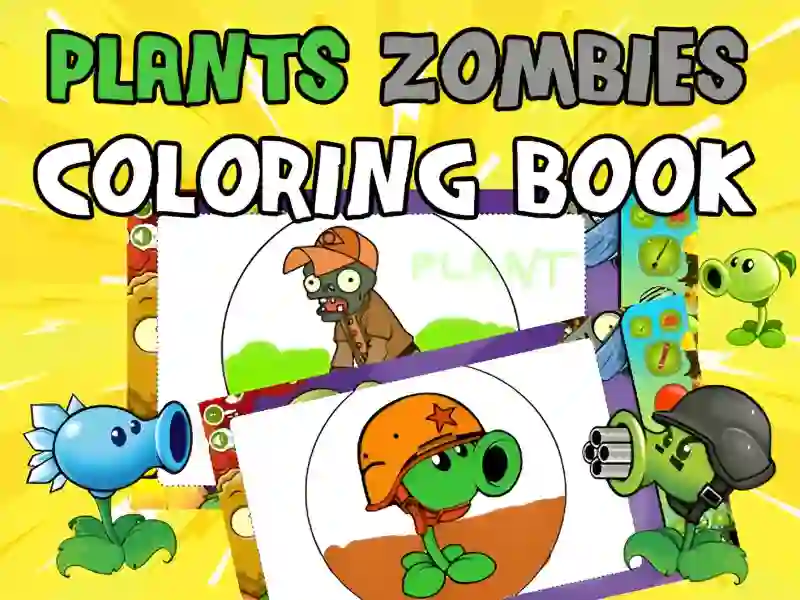 Spill Plants vs Zombies Coloring online