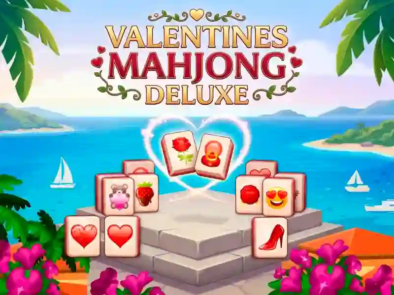 Spill Valentines Mahjong Deluxe online
