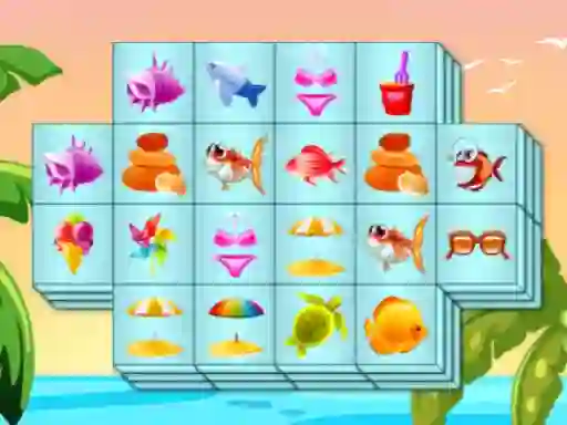 Spill Summer Mahjong online