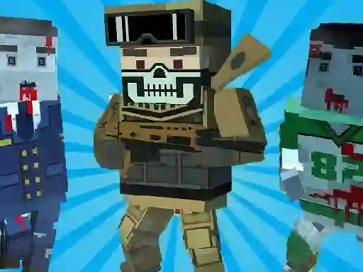 Spill Blocky Shooting Arena 3D Pixel online
