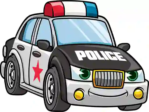 Spill Cartoon Police Cars online