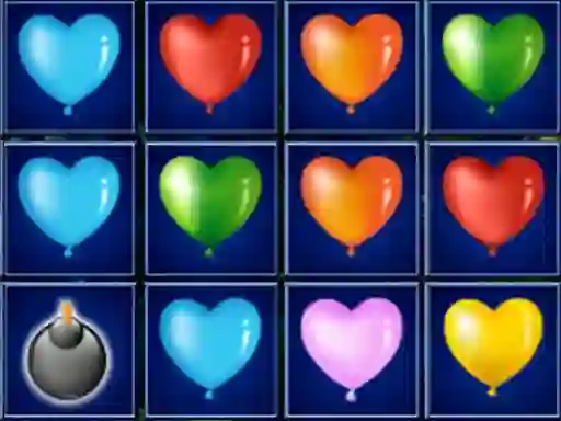 Spill Heart Balloons Block Collapse online