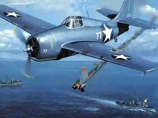 Spill Aviation Art Air Combat Puzzle online