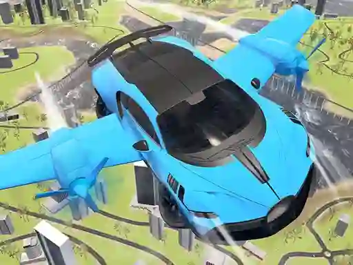 Spill Real Sports Flying Car 3d online