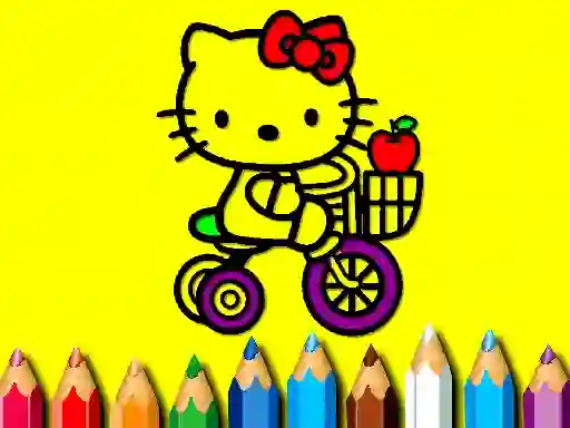 Spill Back To School: Sweet Kitty Coloring online