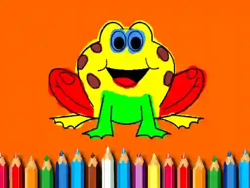Spill Back To School: Frog Coloring Book online